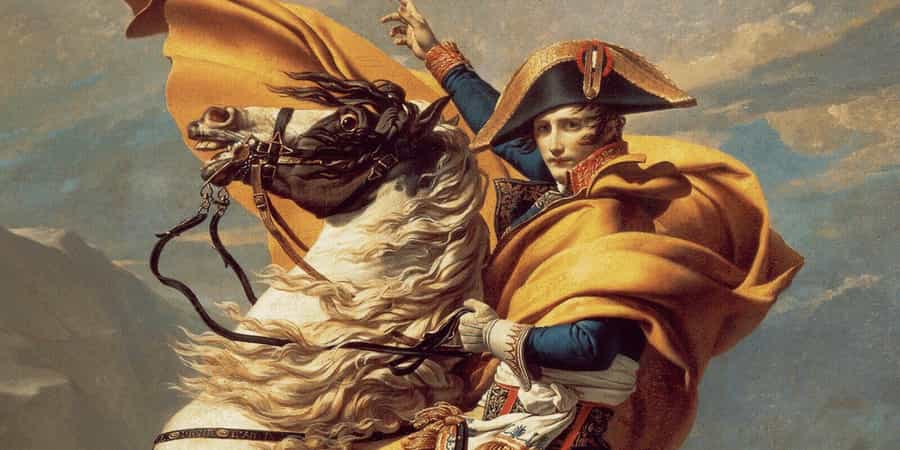 Napoleon Crossing the Alps by Jacques-Louis David