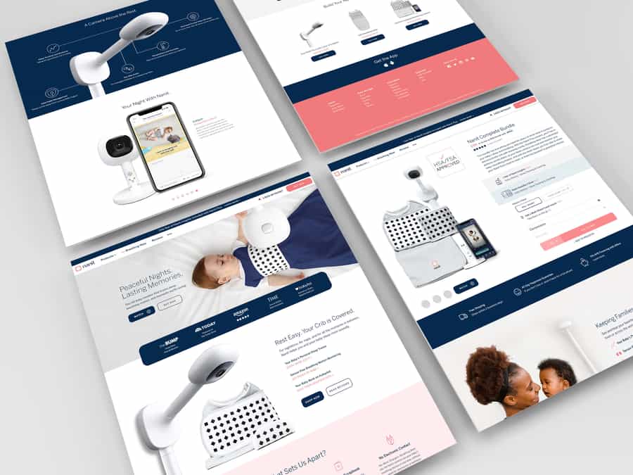 Nanit website mockup